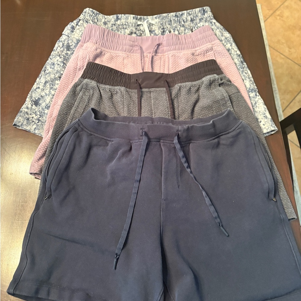 Lululemon Men's Casual Shorts Set - Navy, Gray, Pink, blue/gray camo